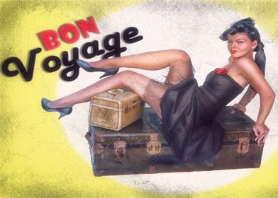 Vintage Bon Voyage Poster