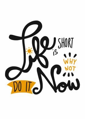 Life is short quote word