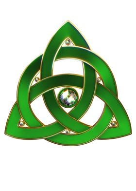 Celtic Trinity Knot White