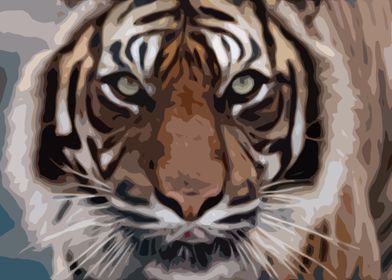 Tiger Abstract Art