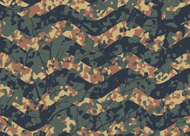 Abstract Pop Wave Camo