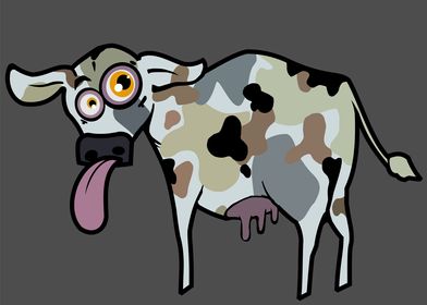 Graffiti Army Cow