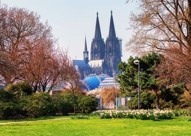 Kolner Dom Rheinpark Koln