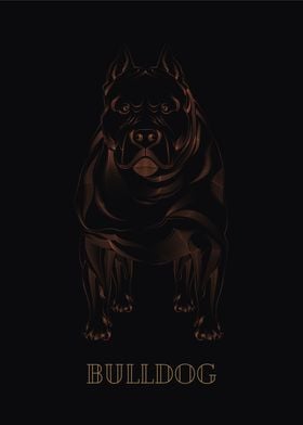 Bulldog Art Deco Dark