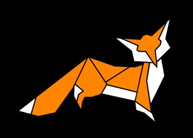 Red fox origami