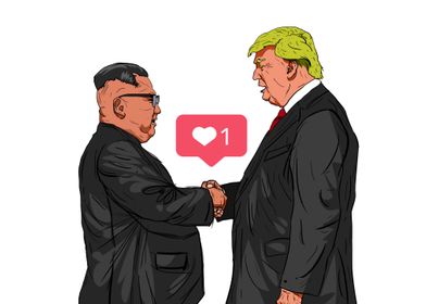 Trump and Kim jong un