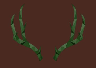 forest low poly antlers