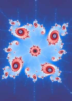 Blue and Red Fractals