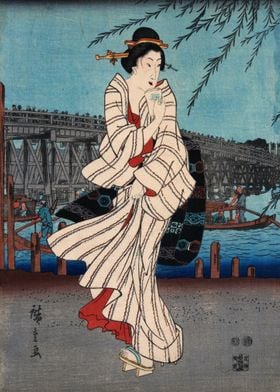 Wandering Woman in Kimono