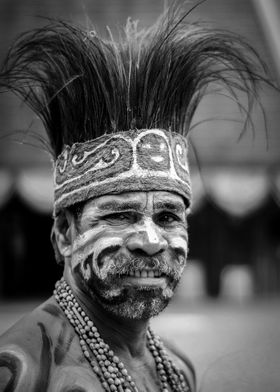Portrait of tribal warrior