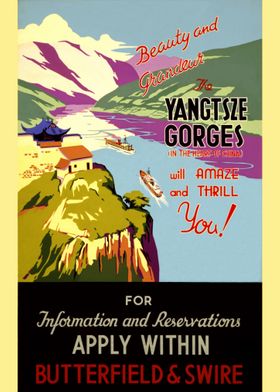 Travel Poster Yangtze
