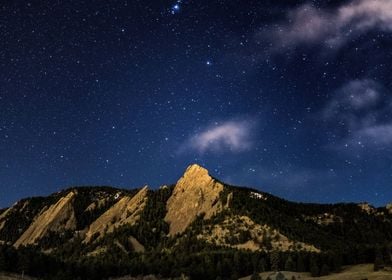 Cielo nocturno estrellado