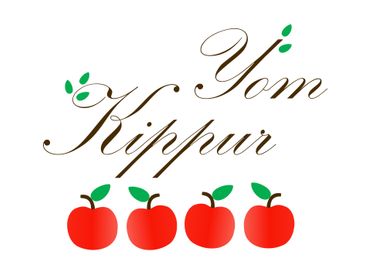 Yom Kippur with red apples