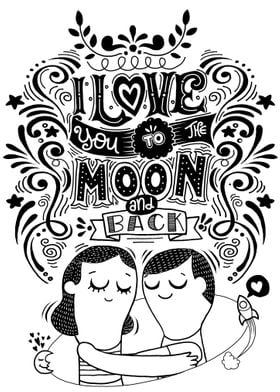 I Love U 2 The Moon N Back