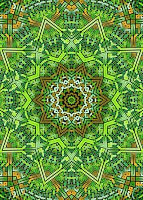 Green Celtic Kaleidoscope