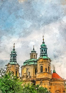 Prague city art