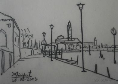 Drawing Landscape4 Venice