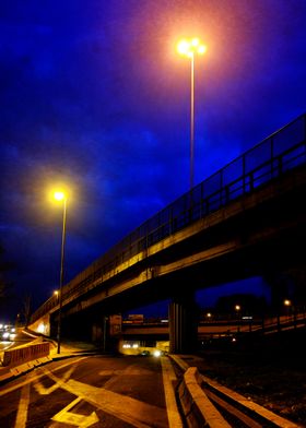 Road at night