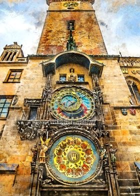 Prague city art