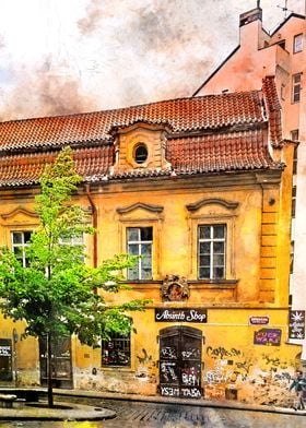 Prague city art