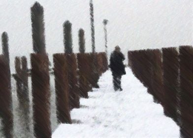 Man at the pier