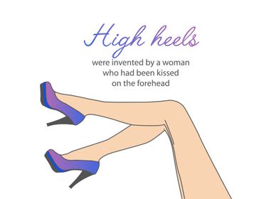 Motivational quote heels