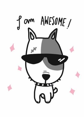 I am awesome dog cartoon 