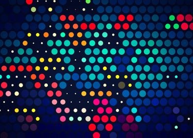 Colorful dot abstract 