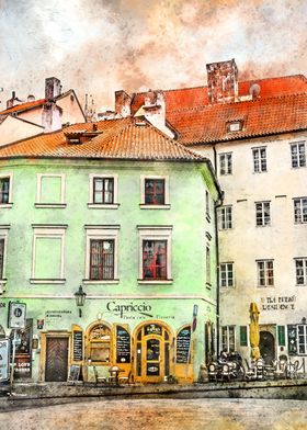 Prague city art