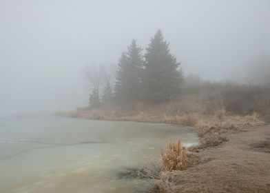 Lakeside Misty Morning