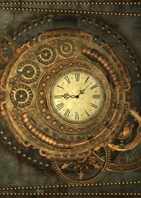 Steampunk wonderful clockw