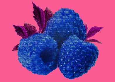 Blue raspberries