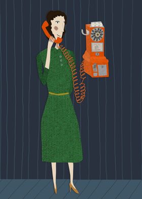 The telephone woman