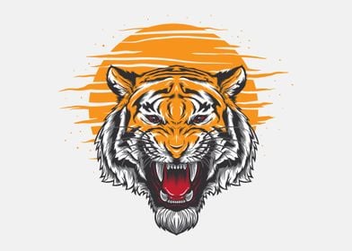 Wild Tiger illustration
