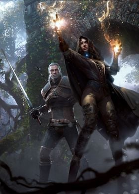 Yennefer and Geralt