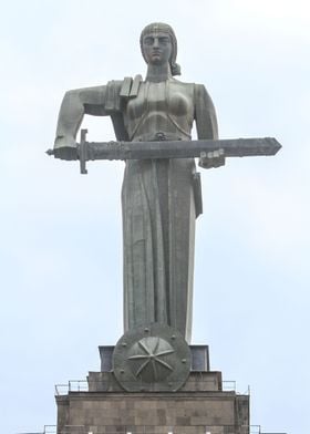 Mother Armenia statue 