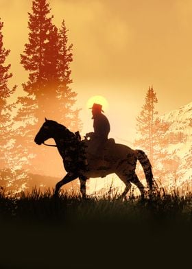 cowboy riding