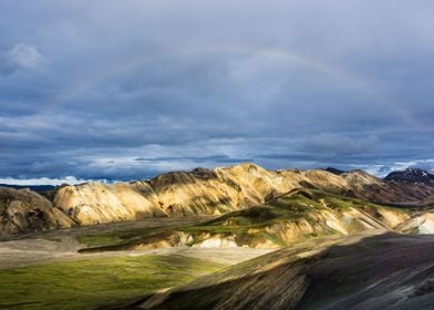 Rainbow in Landmannalaugar