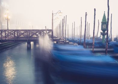 Gondolas in Venice Italy