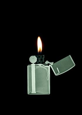 X ray of a Zippo lighter