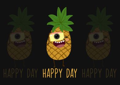 Pineapple happy day