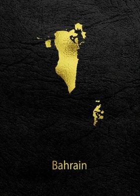 Golden Map Art Bahrain