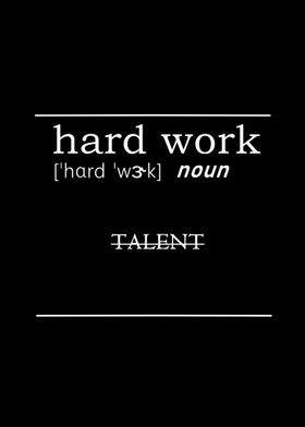 hard work beats talent