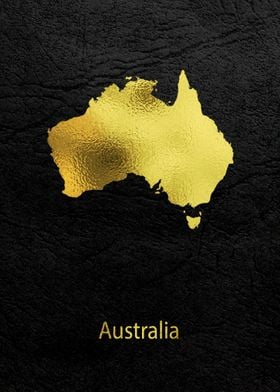 Golden Map Art Australia