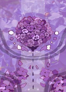 Hydrangea in Purple