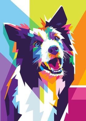 dog in pop art style