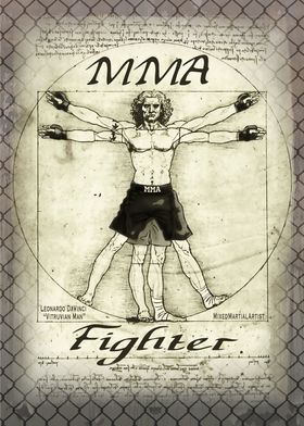 Vitruvian MMA Man