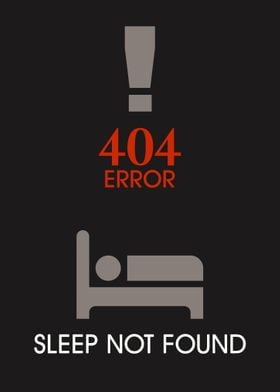 404 Error Sleep Not Found