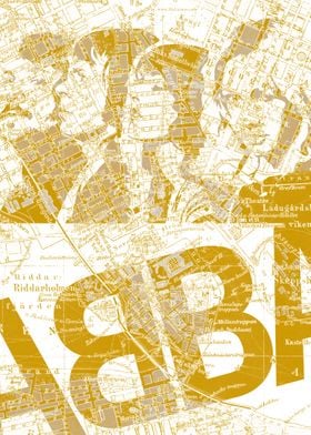 ABBA Stockholm Gold Map
