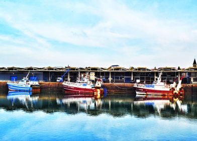 3 Boats in Dieppe Harbour